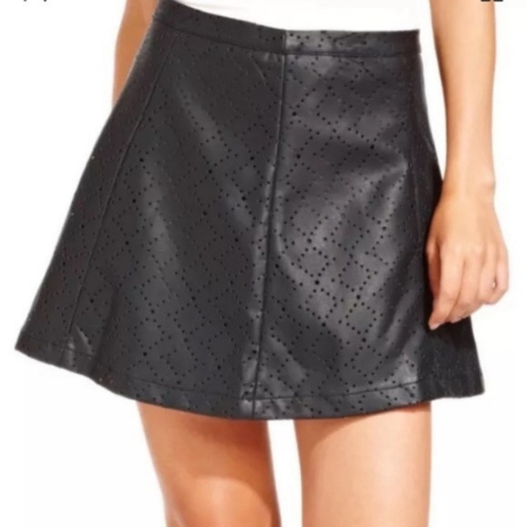 Jessica Simpson Dresses & Skirts - Jessica Simpson Imitation leather black skirt